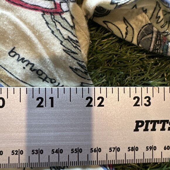 Vintage Modern Edge Hawaiin Style Polo Shirt Mens Large 1950 Classic Car Design - Picture 5 of 10